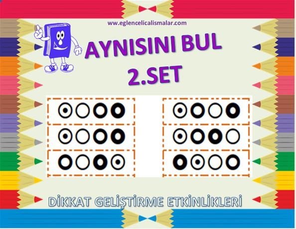 Aynısını Bul Dikkat Geliştirme2set