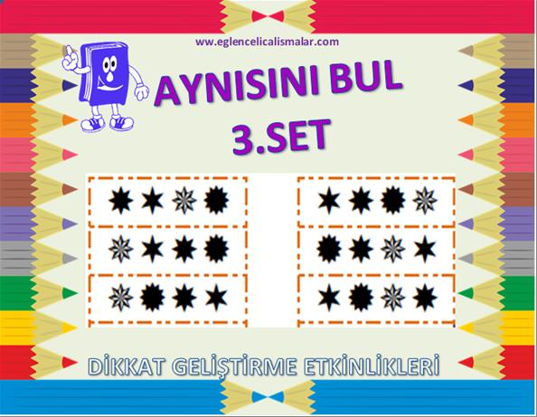 Aynısını Bul Dikkat Geliştirme3