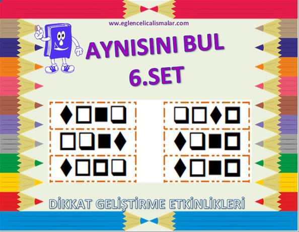 Aynısını Bul Dikkat Geliştirme6