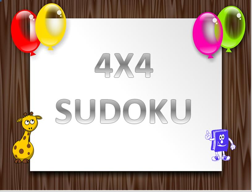 4X4 SUDOKU